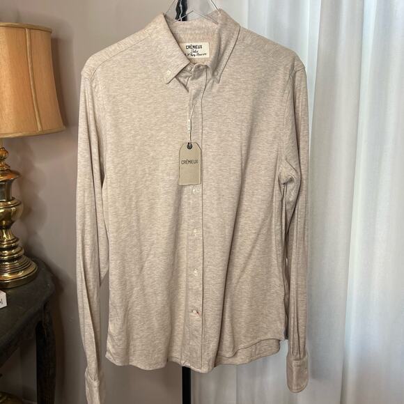 Cremeux Mens Long Sleeve Button Down Casual Shirt Dress Shirt - New - Picture 1 of 7